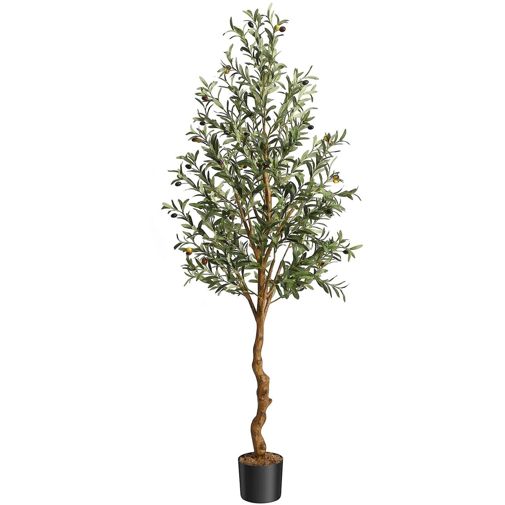 Olivier Artificiel | Plante Artificielle Intérieur avec Tronc en Bois Naturel | Ambiance Méditerranéenne pour Maison et Bureau 10