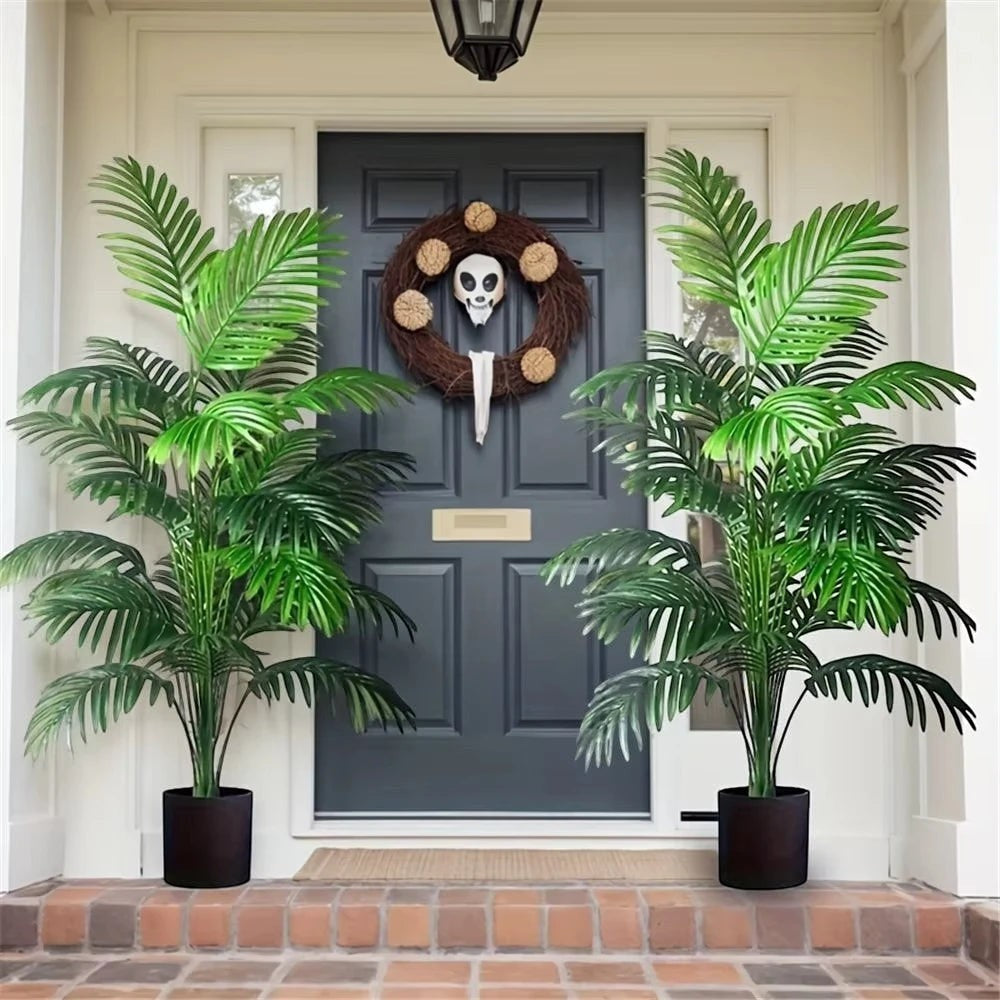 Plante Artificielle Palmier Areca | 24 Feuilles Réalistes pour Décoration Intérieure et Extérieure 1