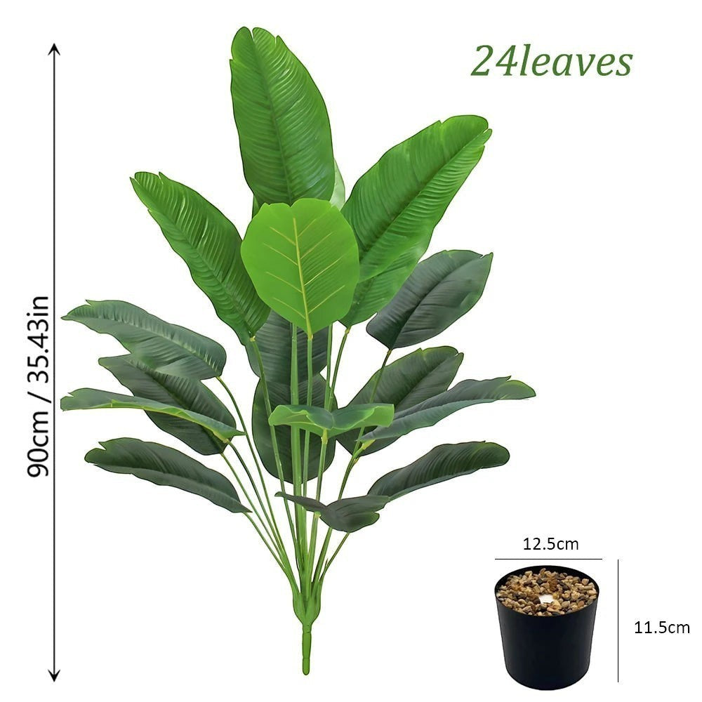 Plante Artificielle Palmier Areca | 24 Feuilles Réalistes pour Décoration Intérieure et Extérieure 6