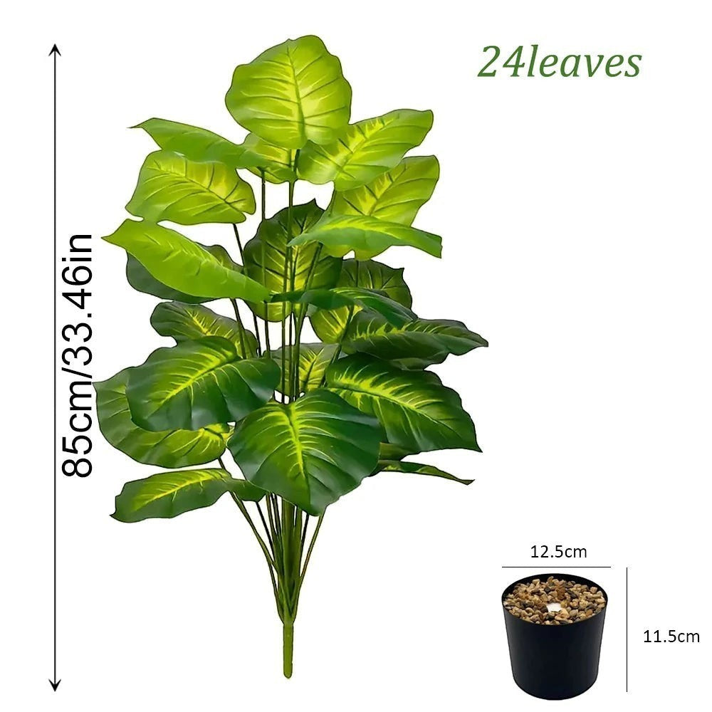 Plante Artificielle Palmier Areca | 24 Feuilles Réalistes pour Décoration Intérieure et Extérieure 8